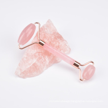 Handheld rose quartz face roller jade facial roller set and gusha